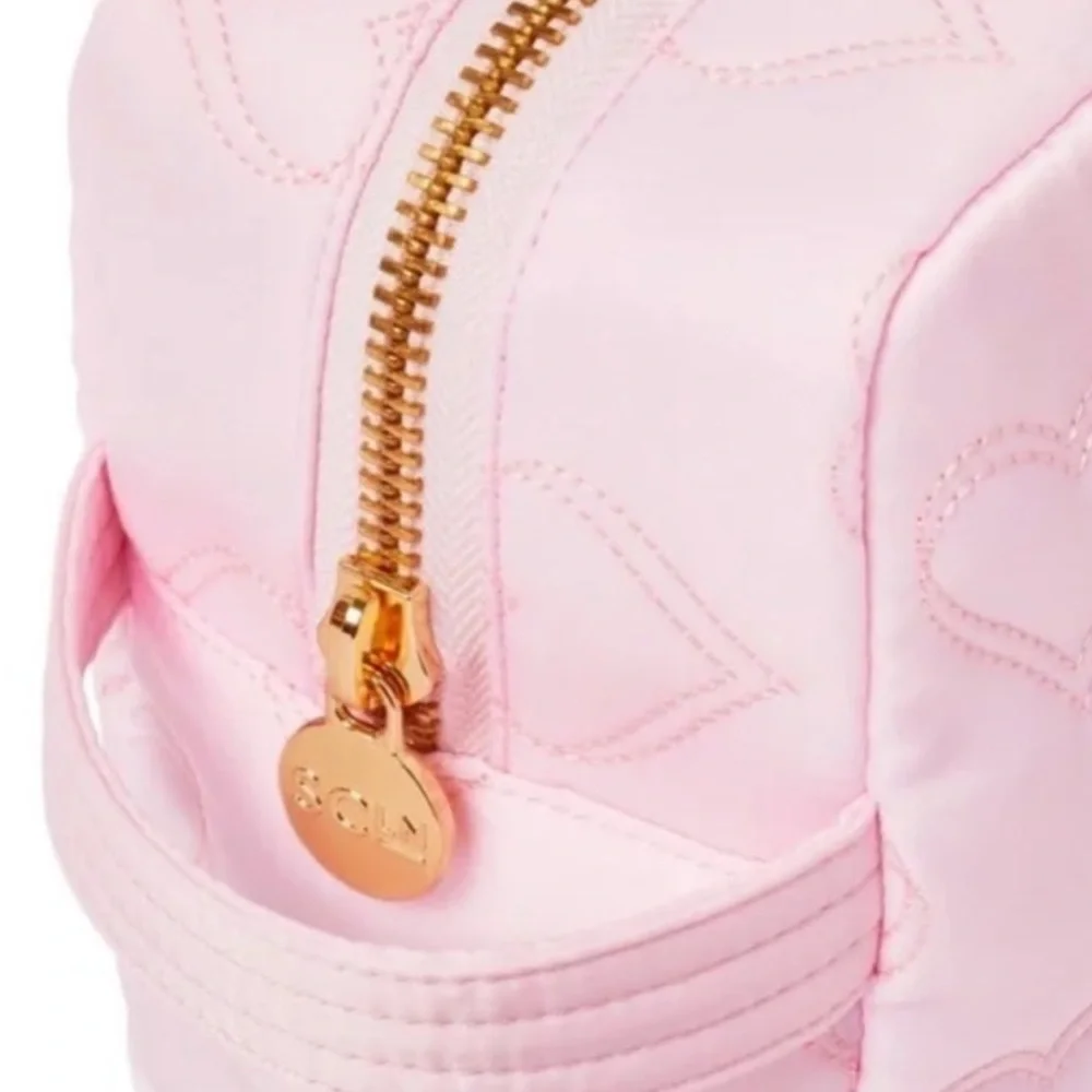 2 Stoney Clover Lane x Target Quilted Pink Heart Cosmetic Bags